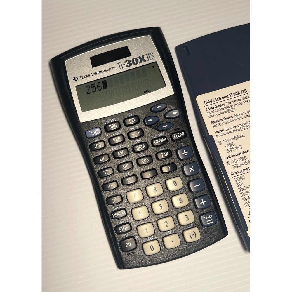 Texas Instruments TI-30XIIB Scientific Calculator 2-Line Display Navy Blue Black